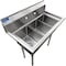 Amgood Stainless Steel Utility Sink-3 Compartment Sink  10 in. x 14 in. x 10 in. Bowl. No Faucet SINK S3C-101410 - NO FAUCET - alternate 3